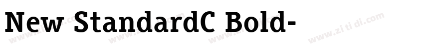 New StandardC Bold字体转换